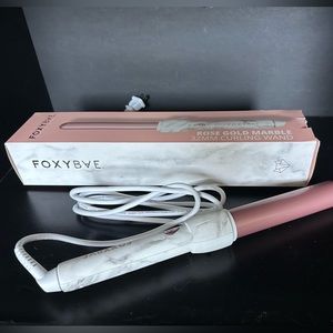 Foxy Bae Rose Gold Marble 32mm Curling Wand